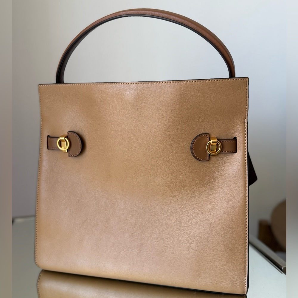 Tory Burch tan leather double bag - Picture 5 of 14
